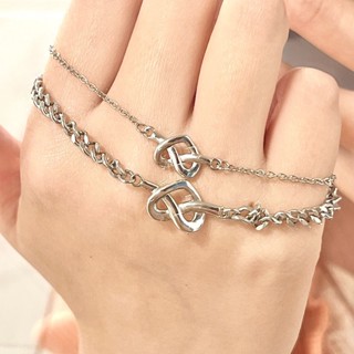 Love couple bracelet male and female ins niche design 2023 new high-looking best friend jewelry birthday present