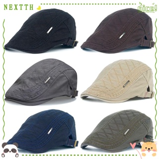 Nextth หมวกคาวบอย ผ้าฝ้าย แบบแบน ปรับได้ อุปกรณ์เสริม สําหรับขับรถ