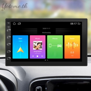 เครื่องเล่น MP5 HD GPS นําทาง แบบพกพา หน้าจอสัมผัส บลูทูธ 7 นิ้ว เข้ากันได้กับ USB FM กระจกมองหลัง สําหรับรถยนต์