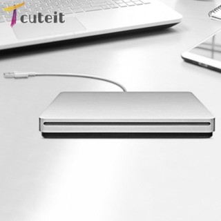 Tcuteit ไดรเวอร์แกะสลัก CD RW USB สําหรับ MacBook Air Pro iMac Mac UK