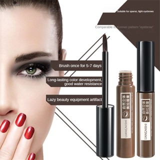 Liangnishi ง่ายต่อการสีกันน้ำกันเหงื่อสีติดทนนานธรรมชาติแต่งหน้า Tear Eyebrow Dye Cream TECH3