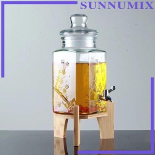 [Sunnimix] เครื่องจ่ายเครื่องดื่ม แบบไม้ ฐานกลม แบบพกพา อเนกประสงค์ สําหรับงานแต่งงาน เทศกาล