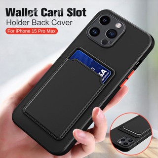 Card Slots Case For iPhone 15 14 Pro Max 14ProMax 15ProMax 15Plus 14Plus iPhone14 iPhone15 Walllet Phone Case Square Liquid TPU Silicone Casing Camera Protect Couple Back Cover