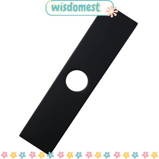 Wisdomest ฐานก๊อกน้ํา สเตนเลส ทรงสี่เหลี่ยมผืนผ้า สีดําด้าน ยาว 10 นิ้ว สําหรับตกแต่งห้องครัว