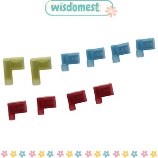 Wisdomest หางปลาเชื่อมต่อสายไฟ ไนล่อน 22-18 18-14 12-10 100 ชิ้น