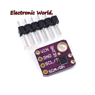 Sht31 SHT41 โมดูลเซนเซอร์วัดอุณหภูมิความชื้น IIC I2C 3V 5V SHT31-D