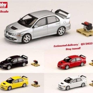 โมเดลรถยนต์ Mitsubishi EVO 8th Generation ขนาด 1: 64 ของเล่นสําหรับเด็กผู้ชาย