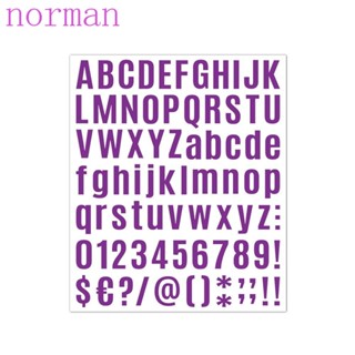 Norman สติกเกอร์ตัวอักษร ตัวเลข DIY สําหรับติดตกแต่งสมุดไดอารี่