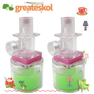 Greateskol 2 ชิ้น วาล์วลอย พลาสติก, วาล์วลอยน้ํา พลาสติกใส, กล่องควบคุม ถังลอย วาล์ว