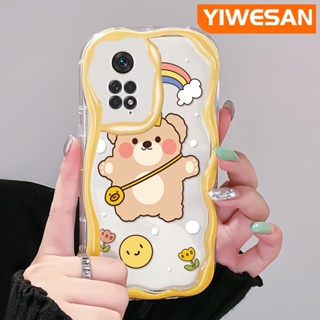 เคสโทรศัพท์มือถือ ซิลิโคนนิ่ม ใส กันกระแทก ลายการ์ตูนหมีน่ารัก สร้างสรรค์ สําหรับ Xiaomi MI Redmi Note 11 11s Poco M4 Pro 4G