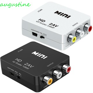 Augustine อะแดปเตอร์แปลงวิดีโอ HDMI เป็น AV HD 1080P เป็น RCA HDMI เป็น AV สายชาร์จ USB HDMI เป็น AV A/V รูปแบบเอาท์พุต A/V