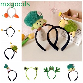 Mxgoods ที่คาดผม ผ้ากํามะหยี่ขนนิ่ม ลายการ์ตูนกบ สไตล์เกาหลี เครื่องประดับผมน่ารัก ประสิทธิภาพสัตว์