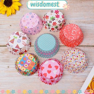 Wisdomest ที่วางแก้ว กระดาษช็อคโกแลต กันน้ํามัน DIY สําหรับตกแต่งเค้ก