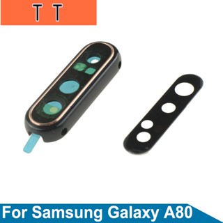  เลนส์กล้องด้านหลัง พร้อมกรอบกาว แบบเปลี่ยน สําหรับ Samsung Galaxy A80 A805F