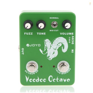 JOYO JF-12 Voodoo Octave Fuzz Effect Pedal - True Bypass, Distortion and Fuzz for Guitarists