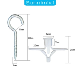 [Sunnimix1] สกรูพลาสเตอร์บอร์ด ติดผนัง แข็งแรง สําหรับติดตั้งผ้าม่าน