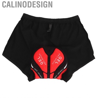 Calinodesign Cycling Underwear for Men Women 3D Silicone Padded Breathable Quick Dry Mountain Bike Shorts Liner Summer Road Riding Black