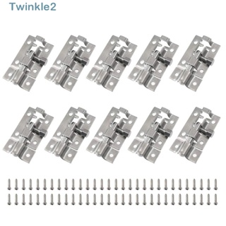 Twinkle สลักเกลียว สเตนเลส พร้อมสกรูยึด สําหรับล็อกภายในบ้าน สวน 10 ชิ้น