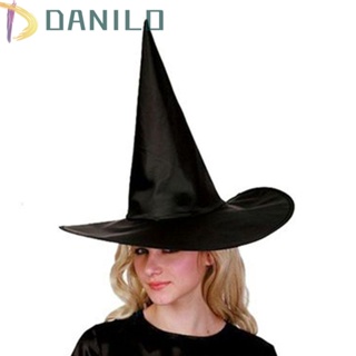 Danilo หมวกฮาโลวีน หมวกปาร์ตี้ อุปกรณ์เสริม ไนท์คลับ หมวกคัดแยก สีดํา