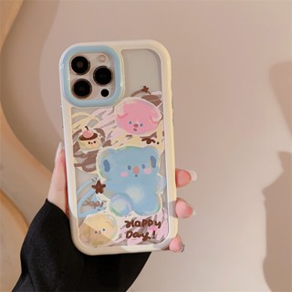 Dd เคสโทรศัพท์มือถืออะคริลิค ลายลูกสุนัข สีขาว สีฟ้า สําหรับ Apple iPhone 13 12 Promax XS 13 Promax 78 Plus 14 Promax 7 8