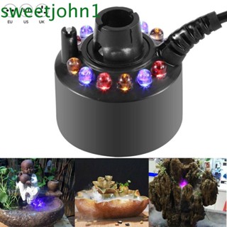 Sweetjohn เครื่องพ่นหมอก 12 LED พลาสติก กันน้ํากระเด็น ทนทาน สําหรับปาร์ตี้ฮาโลวีน