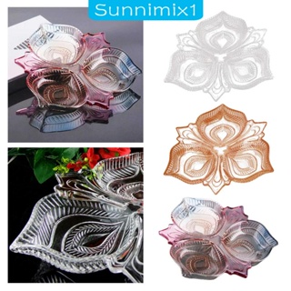 [Sunnimix1] จานแก้ว สําหรับใส่อาหารเรียกน้ําย่อย เค้ก ลูกอม และถั่ว