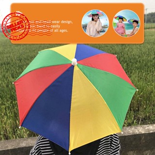 หมวกร่มกันแดด สีรุ้ง สําหรับผู้ใหญ่ G0V4