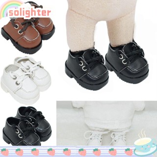 Solighter รองเท้าตุ๊กตา 20 ซม. อุปกรณ์เสริม สําหรับบ้านตุ๊กตา 1 คู่