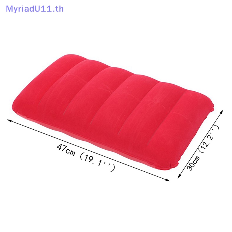 Myriadu หมอนเป่าลม แบบนิ่ม แบบพกพา พับได้ ขนาด 47*30 ซม.