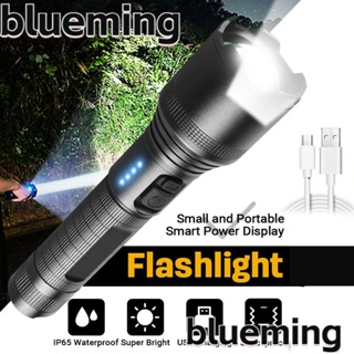 Blueming2 ไฟฉาย LED ซูมได้ อเนกประสงค์ ชาร์จ USB สว่างมาก สวิตช์คู่