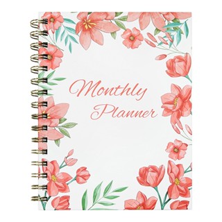 Practical Reminder Beautiful School Stationery Office Notebook Wirebound Weekly Monthly Flexible Cover Academic Planner