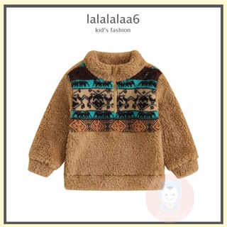 Laa6 เสื้อกันหนาว แขนยาว มีฮู้ด มีซิป สําหรับเด็ก