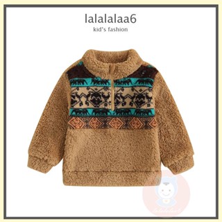 Laa6 เสื้อกันหนาว แขนยาว มีฮู้ด มีซิป สําหรับเด็ก