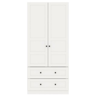 [กทม. 3-5 วัน ส่ง] SB Design Square ตู้เสื้อผ้าบานเปิด รุ่น Moneta สีขาว (90x57x200 ซม.) แบรนด์ KONCEPT FURNITURE