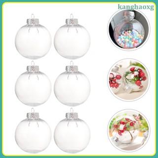 Kanghaoxg ลูกบอลใส แบบแขวน สําหรับตกแต่งต้นคริสต์มาส DIY 15 ชิ้น