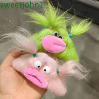 Sweetjohn กิ๊บติดผม รูปตุ๊กตาการ์ตูนไส้กรอกน่ารัก สามมิติ สําหรับผู้หญิง