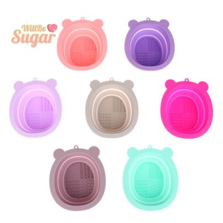 [WillBesugarT] แผ่นซิลิโคน สําหรับขัดทําความสะอาดแปรงแต่งหน้า DIY