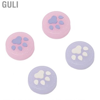 Guli Joystick Cover Prevent Slip Glittering Cute  Paw Shape Silicone Thumb Gri