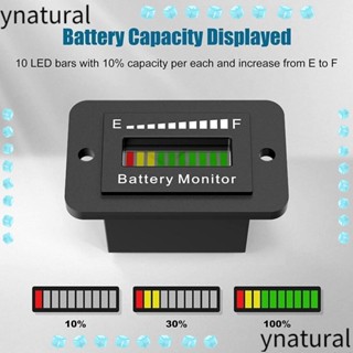 Ynatural เครื่องวัดตัวบ่งชี้แบตเตอรี่ คุณภาพสูง สําหรับรถยนต์ เรือ Yamaha ATV