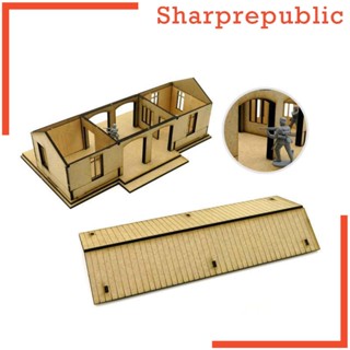 [Sharprepublic] โมเดลตัวต่อ 1:72 สําหรับตกแต่งภูมิทัศน์ โต๊ะทราย