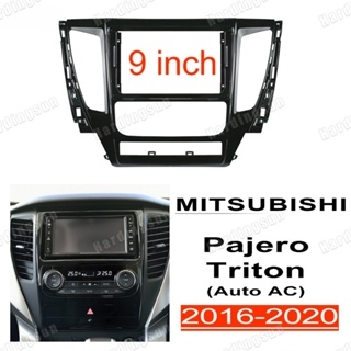 แผงเมาท์ขาตั้งวิทยุ 2din อุปกรณ์เสริม สําหรับ MITSUBISHI Pajero Montero Triton 2015-2019 9 นิ้ว