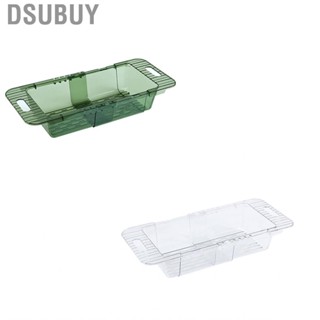 Dsubuy Over The Sink Strainer Retractable Design Transparent Fast Draining Durable PET Colander