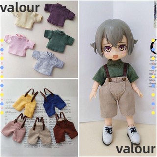 Valour ชุดเสื้อยืด กางเกงยีน อุปกรณ์เสริม สําหรับตุ๊กตา 1/12Bjd