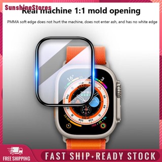 ❤Sunshinestores✪  ฟิล์มกันรอยหน้าจอ ทรงโค้ง 3D แบบเปลี่ยน สําหรับ IWatch 1 2 3 5 ชิ้น