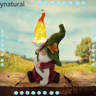 Ynatural รูปปั้นมนุษย์แคระ พลังงานแสงอาทิตย์ สําหรับกลางแจ้ง