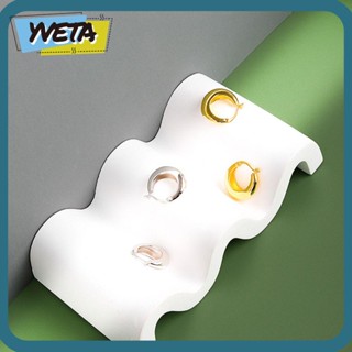 Yveta ต่างหูห่วงหนา คลาสสิก เครื่องประดับ