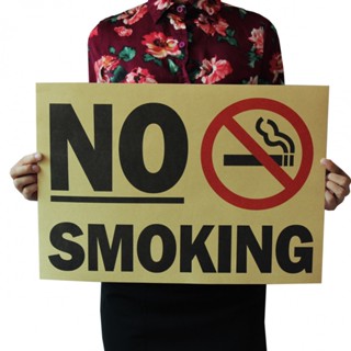 โปสเตอร์กระดาษคราฟท์ ลาย Do not smoke nostalgic สําหรับตกแต่งภายในบาร์ คาเฟ่