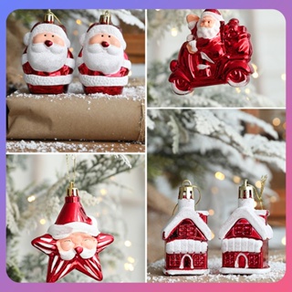 ☛ จี้คริสต์มาส เครื่องประดับแบบรวม Childrens Diy Christmas Tree จี้คริสต์มาส ตกแต่งบรรยากาศ ไอศกรีม Snowman srlive