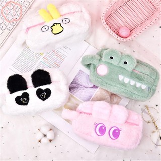 Mioshop กระเป๋าดินสอ กระเป๋าเครื่องสําอาง ตุ๊กตาสัตว์น่ารัก