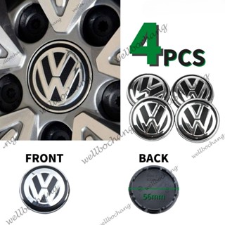 ฝาครอบดุมล้อ 56 มม. สําหรับ Volkswagen VW GOLF JETTA VENTO POLO LUPO BORA BEETLE 4 ชิ้น